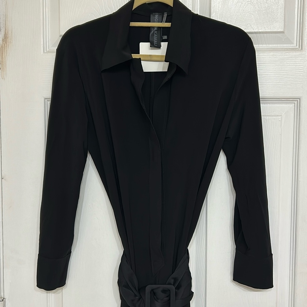 Norma kamali jumpsuit with belt size s